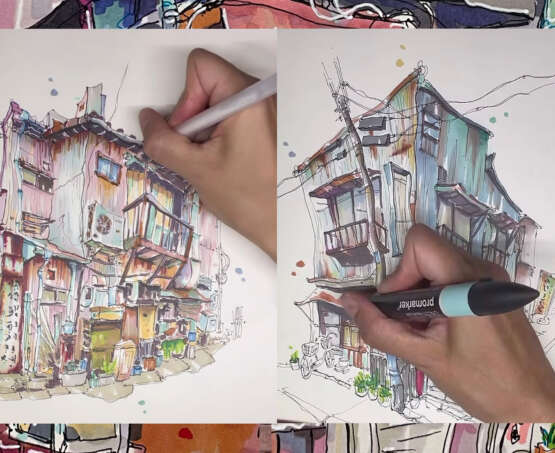 Workshop di Urban Sketching Creativo Avanzato